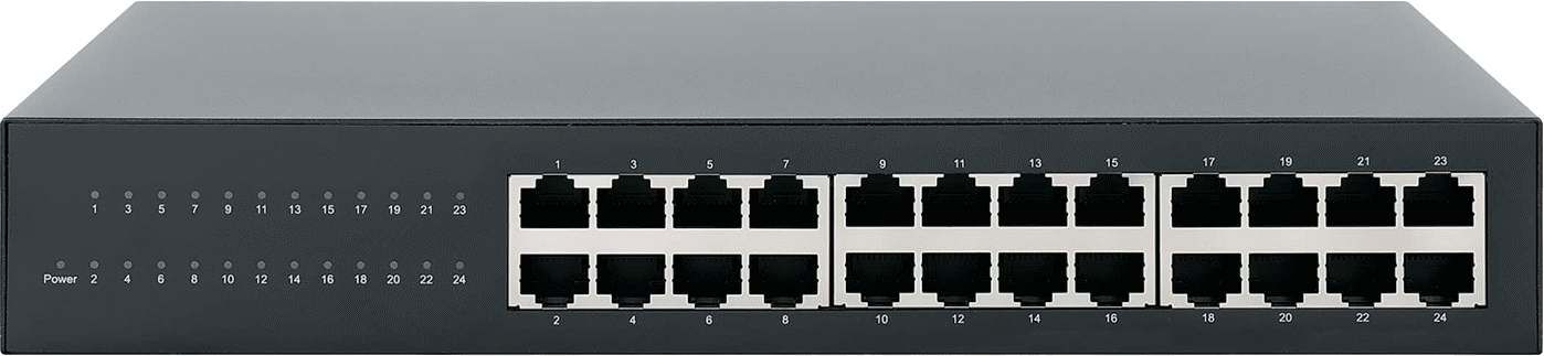 Raf Montajlı Ethernet Anahtarı, 24 Soket