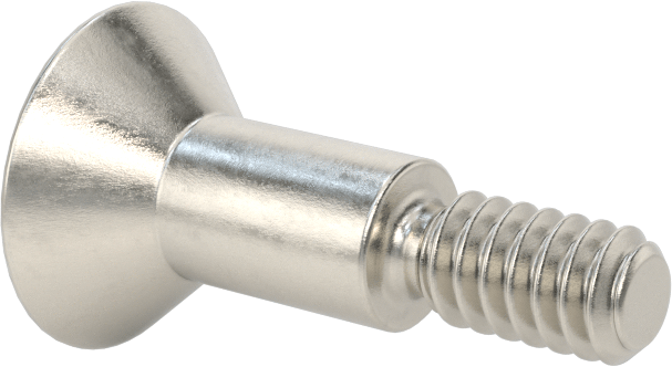 18-8 Paslanmaz Çelik Omuzlu Vida, 1/4" Omuz Çapı, 3/8" Omuz Uzunluğu, 10-24 Diş
