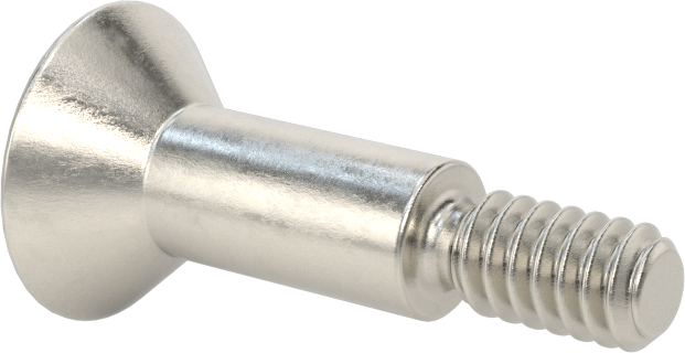 18-8 Paslanmaz Çelik Omuzlu Vida, 1/4" Omuz Çapı, 1/2" Omuz Uzunluğu, 10-24 Diş