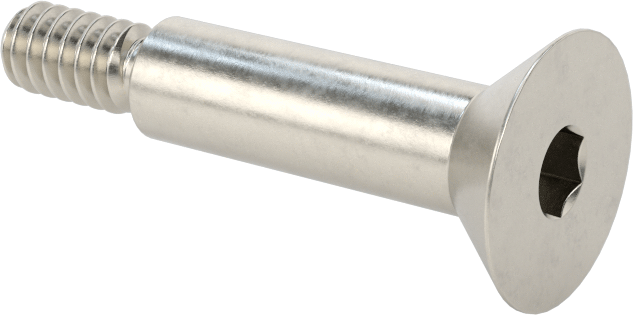 18-8 Paslanmaz Çelik Omuzlu Vida, 1/4" Omuz Çapı, 3/4" Omuz Uzunluğu, 10-24 Diş