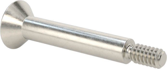 18-8 Paslanmaz Çelik Omuzlu Vida, 1/4" Omuz Çapı, 1-1/4" Omuz Uzunluğu, 10-24 Diş