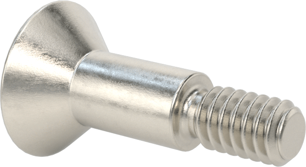 18-8 Paslanmaz Çelik Omuzlu Vida, 5/16" Omuz Çapı, 1/2" Omuz Uzunluğu, 1/4"-20 Diş