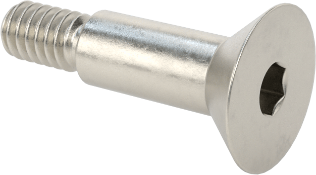 18-8 Paslanmaz Çelik Omuzlu Vida, 5/16" Omuz Çapı, 5/8" Omuz Uzunluğu, 1/4"-20 Diş