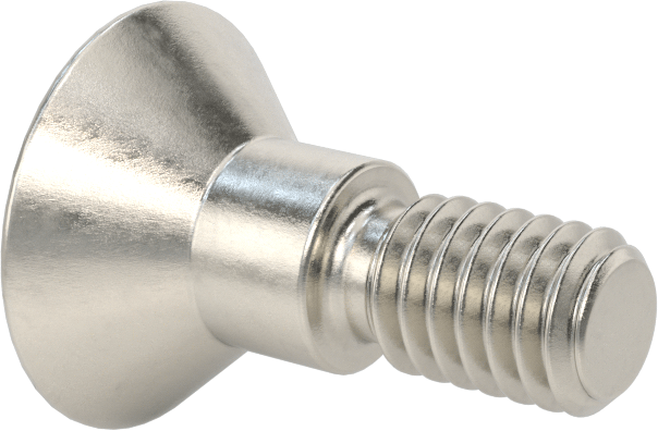 18-8 Paslanmaz Çelik Omuzlu Vida, 3/8" Omuz Çapı, 1/4" Omuz Uzunluğu, 5/16"-18 Diş