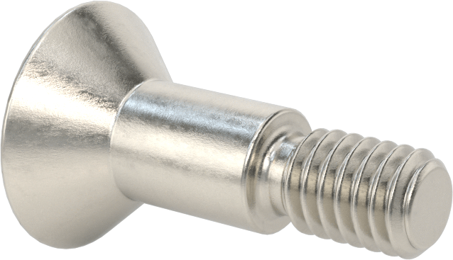 18-8 Paslanmaz Çelik Omuzlu Vida, 3/8" Omuz Çapı, 1/2" Omuz Uzunluğu, 5/16"-18 Diş