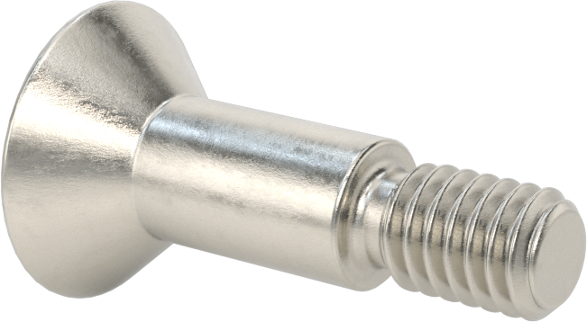 18-8 Paslanmaz Çelik Omuzlu Vida, 3/8" Omuz Çapı, 5/8" Omuz Uzunluğu, 5/16"-18 Diş