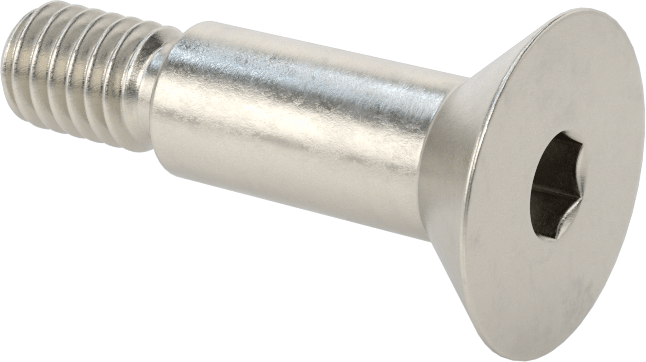 18-8 Paslanmaz Çelik Omuzlu Vida, 3/8" Omuz Çapı, 3/4" Omuz Uzunluğu, 5/16"-18 Diş