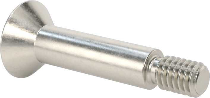 18-8 Paslanmaz Çelik Omuzlu Vida, 3/8" Omuz Çapı, 1-1/4" Omuz Uzunluğu, 5/16"-18 Diş