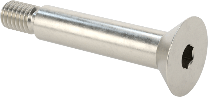 18-8 Paslanmaz Çelik Omuzlu Vida, 3/8" Omuz Çapı, 1-1/2" Omuz Uzunluğu, 5/16"-18 Diş
