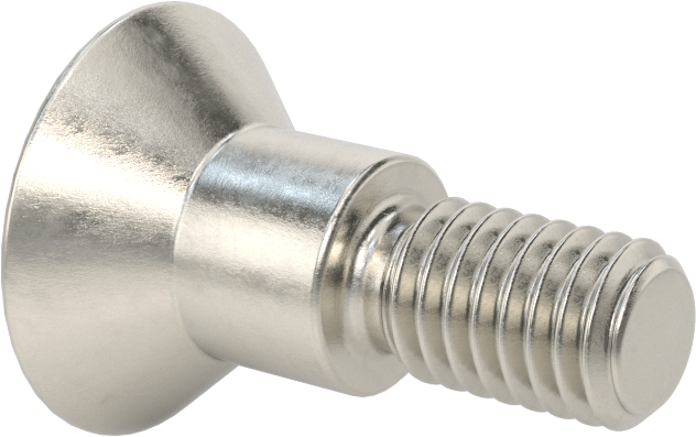 18-8 Paslanmaz Çelik Omuzlu Vida, 1/2" Omuz Çapı, 3/8" Omuz Uzunluğu, 3/8"-16 Diş