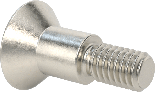 18-8 Paslanmaz Çelik Omuzlu Vida, 1/2" Omuz Çapı, 1/2" Omuz Uzunluğu, 3/8"-16 Diş