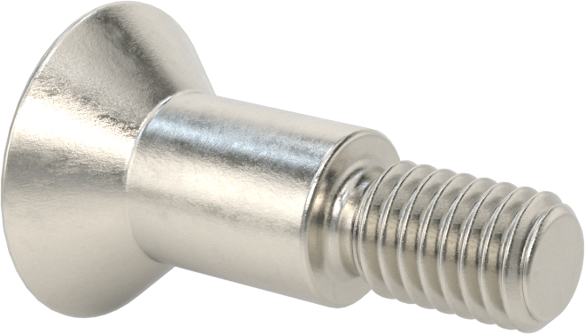 18-8 Paslanmaz Çelik Omuzlu Vida, 1/2" Omuz Çapı, 5/8" Omuz Uzunluğu, 3/8"-16 Diş