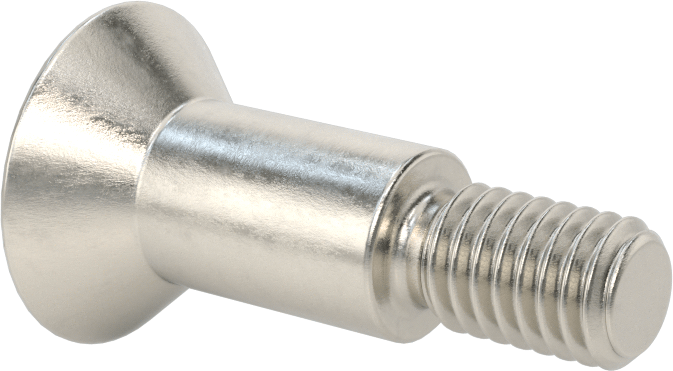 18-8 Paslanmaz Çelik Omuzlu Vida, 1/2" Omuz Çapı, 3/4" Omuz Uzunluğu, 3/8"-16 Diş