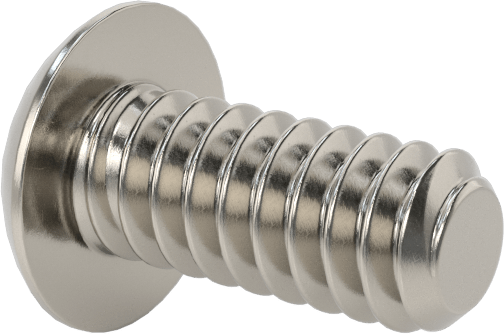 18-8 Paslanmaz Çelik Düğme Başlı Altıgen Soketli Vida, 4-40 Diş Boyutu, 1/4" Uzunluk