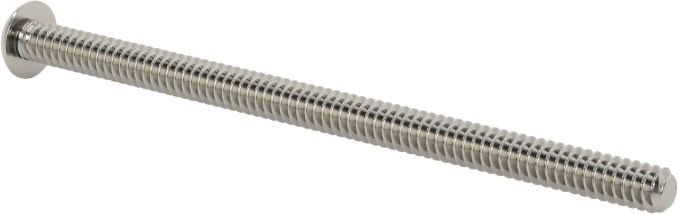 18-8 Paslanmaz Çelik Düğme Başlı Altıgen Soketli Vida, 2-56 Diş Boyutu, 1-1/2" Uzunluk