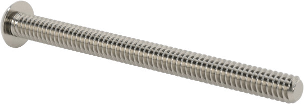 18-8 Paslanmaz Çelik Düğme Başlı Altıgen Soketli Vida, 0-80 Diş Boyutu, 3/4" Uzunluk