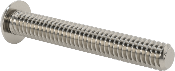 18-8 Paslanmaz Çelik Düğme Başlı Altıgen Soketli Vida, 1-72 Diş Boyutu, 1/2" Uzunluk