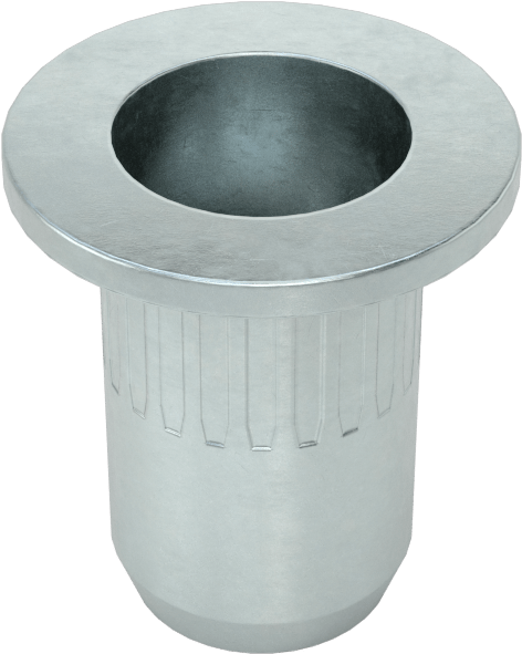Ağır Hizmet Tipi Bükülmeye Dayanıklı Perçin Somunları, 1/4"-20 Diş Boyutu, 0,06“ ila 0,138” Malzeme Kalınlığı için