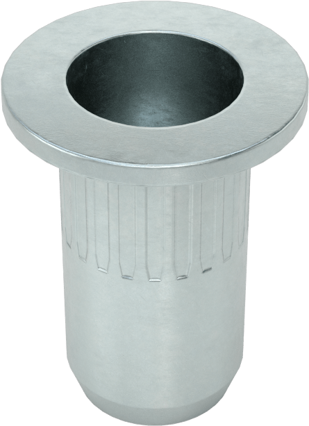 Ağır Hizmet Tipi Bükülmeye Dayanıklı Perçin Somunları, 1/4"-20 Diş Boyutu, 0,138“ ila 0,236” Malzeme Kalınlığı için