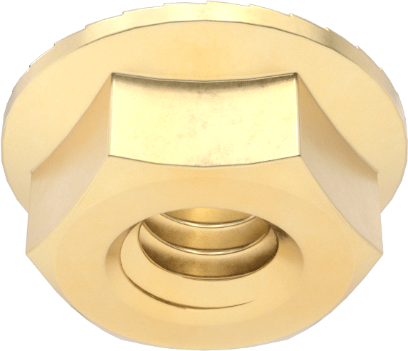 Pirinç Tırtıklı Flanş Somunları, 1/4"-20 Diş Boyutu