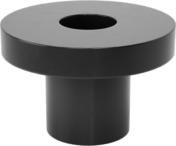 SBR Kauçuk İçi Boş İtmeli Tamponlar, 3/8" İç Çap için, 3/8" Mil Yüksekliği, 3/4" OD