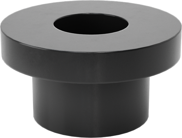 SBR Kauçuk İçi Boş İtmeli Tamponlar, 1/2" İç Çap için, 9/32" Mil Yüksekliği, 3/4" OD