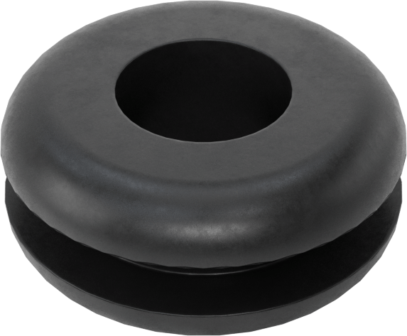 Buna-N Kauçuk Gromet, 5/16“ Delik Çapı ve 1/16” Malzeme Kalınlığı için, 3/16" ID