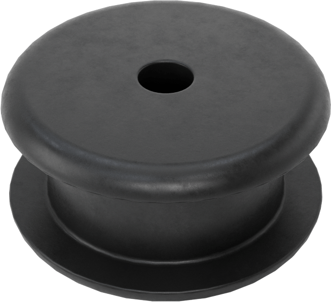 Buna-N Kauçuk Gromet, 9/16“ Delik Çapı ve 1/4” Malzeme Kalınlığı için, 1/8" ID