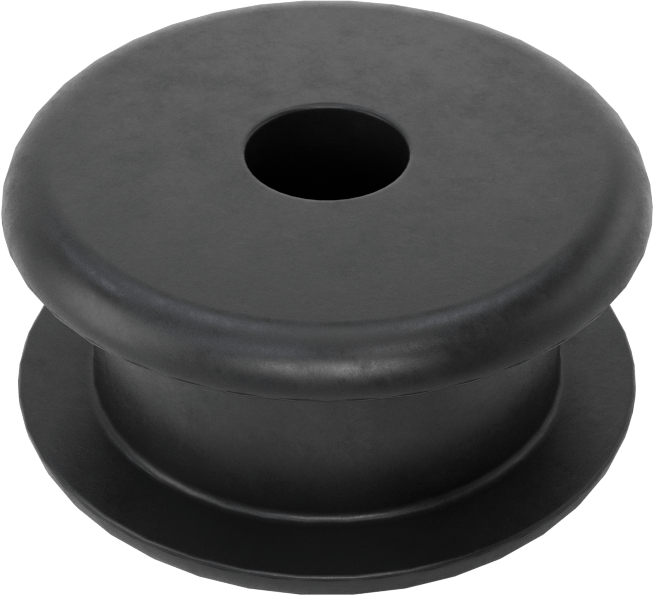 Buna-N Kauçuk Gromet, 9/16“ Delik Çapı ve 1/4” Malzeme Kalınlığı için, 3/16" ID