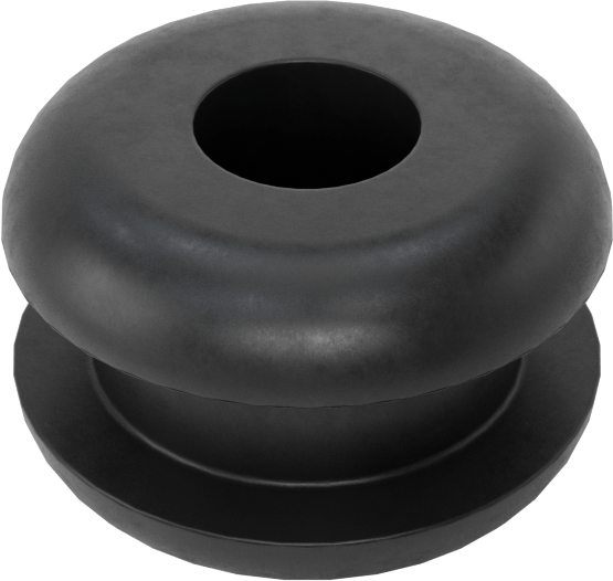 Buna-N Kauçuk Gromet, 1/4“ Delik Çapı ve 3/32” Malzeme Kalınlığı için, 1/8" ID