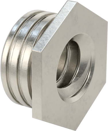 Pres Geçmeli Dişli Ara Parçalar, Açık Uçlu, 18-8 Paslanmaz Çelik, 0.212" OD, 1/8" Uzunluk