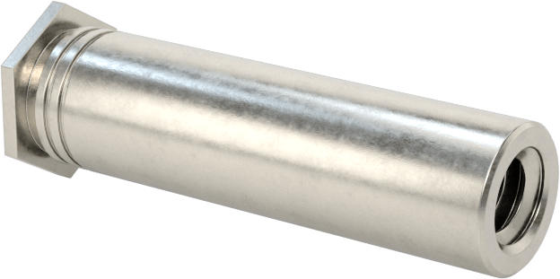 Pres Geçmeli Dişli Ara Parçalar, Kapalı Uçlu, 18-8 Paslanmaz Çelik, 0.165" OD, 5/8" Uzunluk