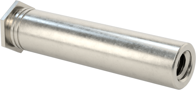 Pres Geçmeli Dişli Ara Parçalar, Kapalı Uçlu, 18-8 Paslanmaz Çelik, 0.165" OD, 3/4" Uzunluk