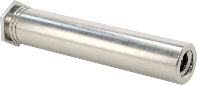 Pres Geçmeli Dişli Ara Parçalar, Kapalı Uçlu, 18-8 Paslanmaz Çelik, 0.165" OD, 7/8" Uzunluk