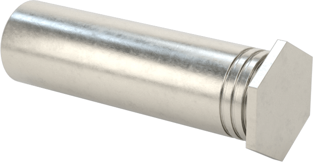 Pres Geçmeli Dişli Ara Parçalar, Kapalı Uçlu, 18-8 Paslanmaz Çelik, 0.212" OD, 3/4" Uzunluk