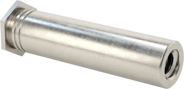 Pres Geçmeli Dişli Ara Parçalar, Kapalı Uçlu, 18-8 Paslanmaz Çelik, 0.212" OD, 7/8" Uzunluk