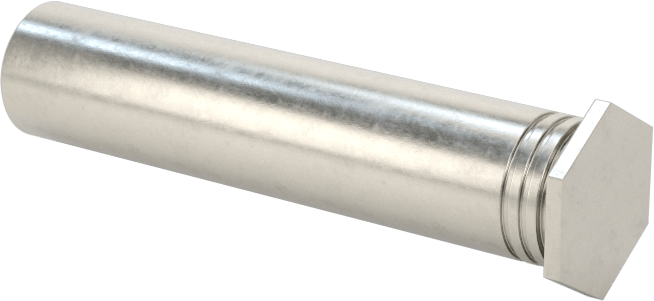 Pres Geçmeli Dişli Ara Parçalar, Kapalı Uçlu, 18-8 Paslanmaz Çelik, 0.212" OD, 1" Uzunluk