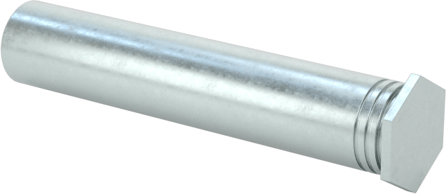 Pres Geçmeli Dişli Ara Parçalar, Kapalı Uçlu, Çinko Kaplı Çelik, 0.165" OD, 7/8" Uzunluk, 4-40 Boyut