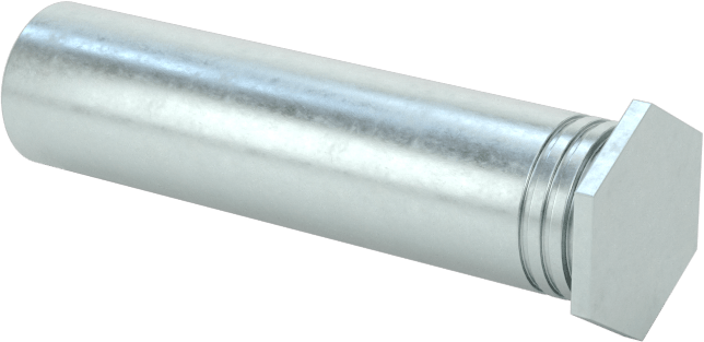 Pres Geçmeli Dişli Ara Parçalar, Kapalı Uçlu, Çinko Kaplı Çelik, 0.212" OD, 7/8" Uzunluk, 6-32 Boyut