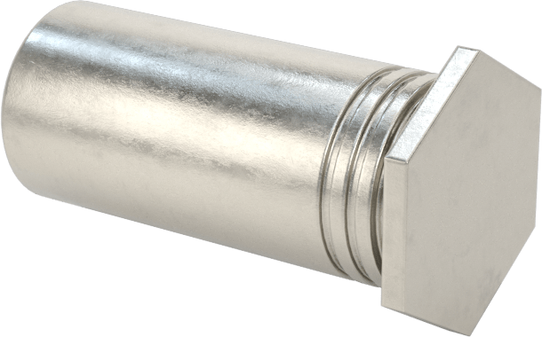 Pres Geçmeli Dişli Ara Parçalar, Kapalı Uçlu, 18-8 Paslanmaz Çelik, 0.212" OD, 1/2" Uzunluk