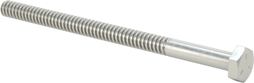 Acme Sağ El Altıgen Başlı Vida, 1/4"-16 Diş Boyutu, 4" Uzunluk