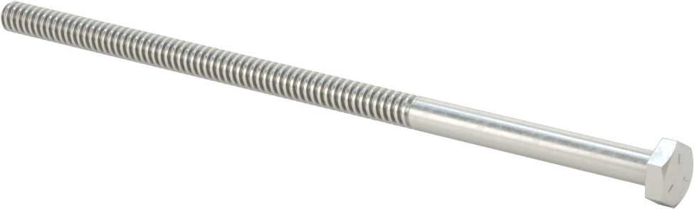Acme Sağ El Altıgen Başlı Vida, 1/4"-16 Diş Boyutu, 6 inç Uzunluk