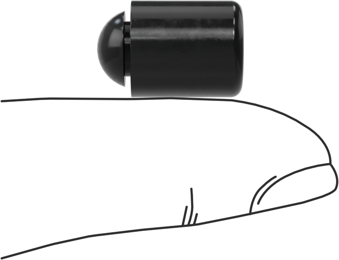 SBR Kauçuk Tak ve Sabitle Tampon, 1/4“ iç çap ve 1/32” kalınlık için, 11/32" Sırt Çapı, 1/2" Yükseklik