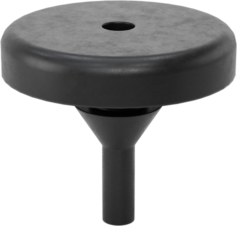 SBR Kauçuk Tamponlar, İt ve Sabitle, 1/8" İç Çap için, 11/32" Sırt Çapı