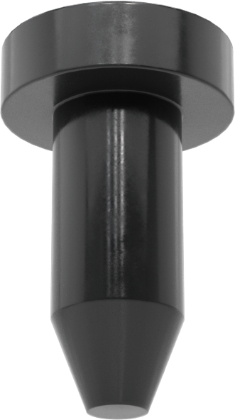 SBR Kauçuk Tamponlar, İtme, 11/32" İç Çap için, 13/16" Gövde Yüksekliği