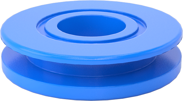 Titreşim Sönümleyici Grometler, PVC, 0,19" Delik Çapı, 0,12" Toplam Kalınlık
