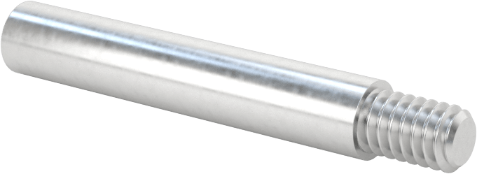 Düşük Profilli Ciltleme Silindirleri için Uzatma, 6061 Alüminyum, 1-1/8" Uzunluk