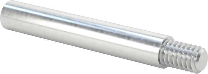 Düşük Profilli Ciltleme Silindirleri için Uzatma, 6061 Alüminyum, 1-1/4" Uzunluk