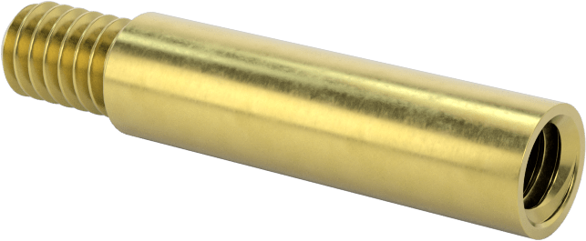 Düşük Profilli Ciltleme Silindirleri için Uzatma, Pirinç, 3/4" Uzunluk