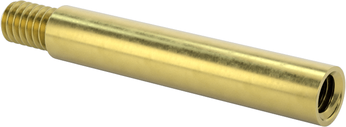 Düşük Profilli Ciltleme Silindirleri için Uzatma, Pirinç, 1-1/8" Uzunluk